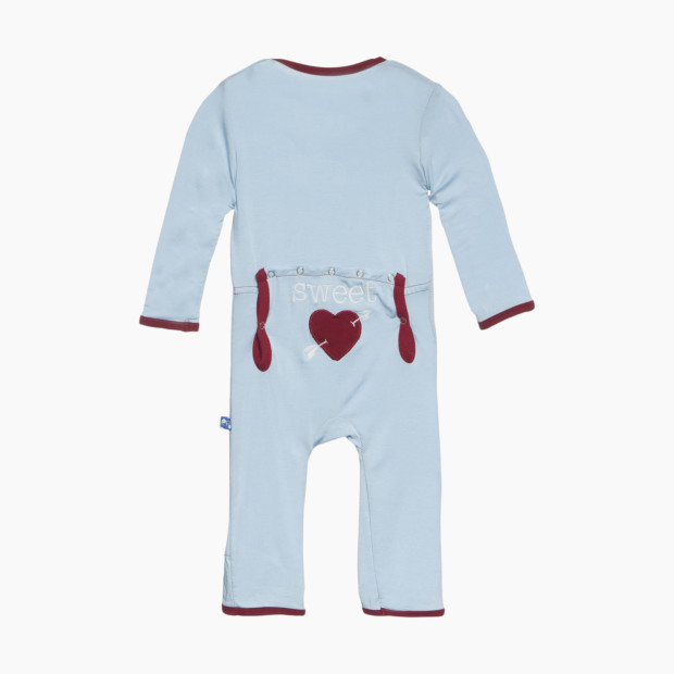 KicKee Pants Coverall with Snaps - Pond Sweetheart, 0-3 Months.
