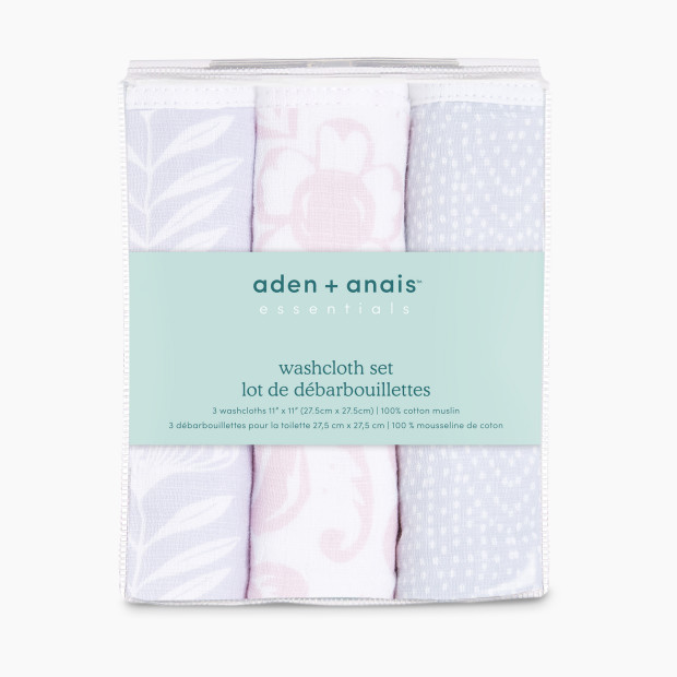 Aden + Anais Essentials Cotton Washcloth (3 Pack) - Damsel.