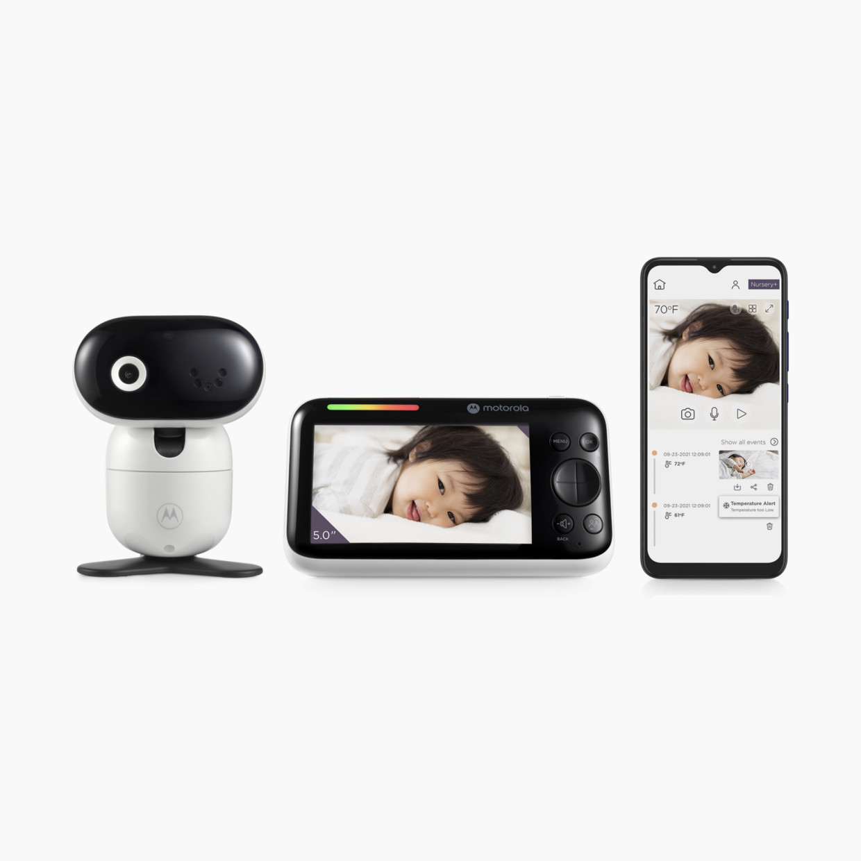 Motorola PIP1610 HD Connect 5" 1080p  Remote Pan/Tilt Video Baby Monitor - 1 Camera.
