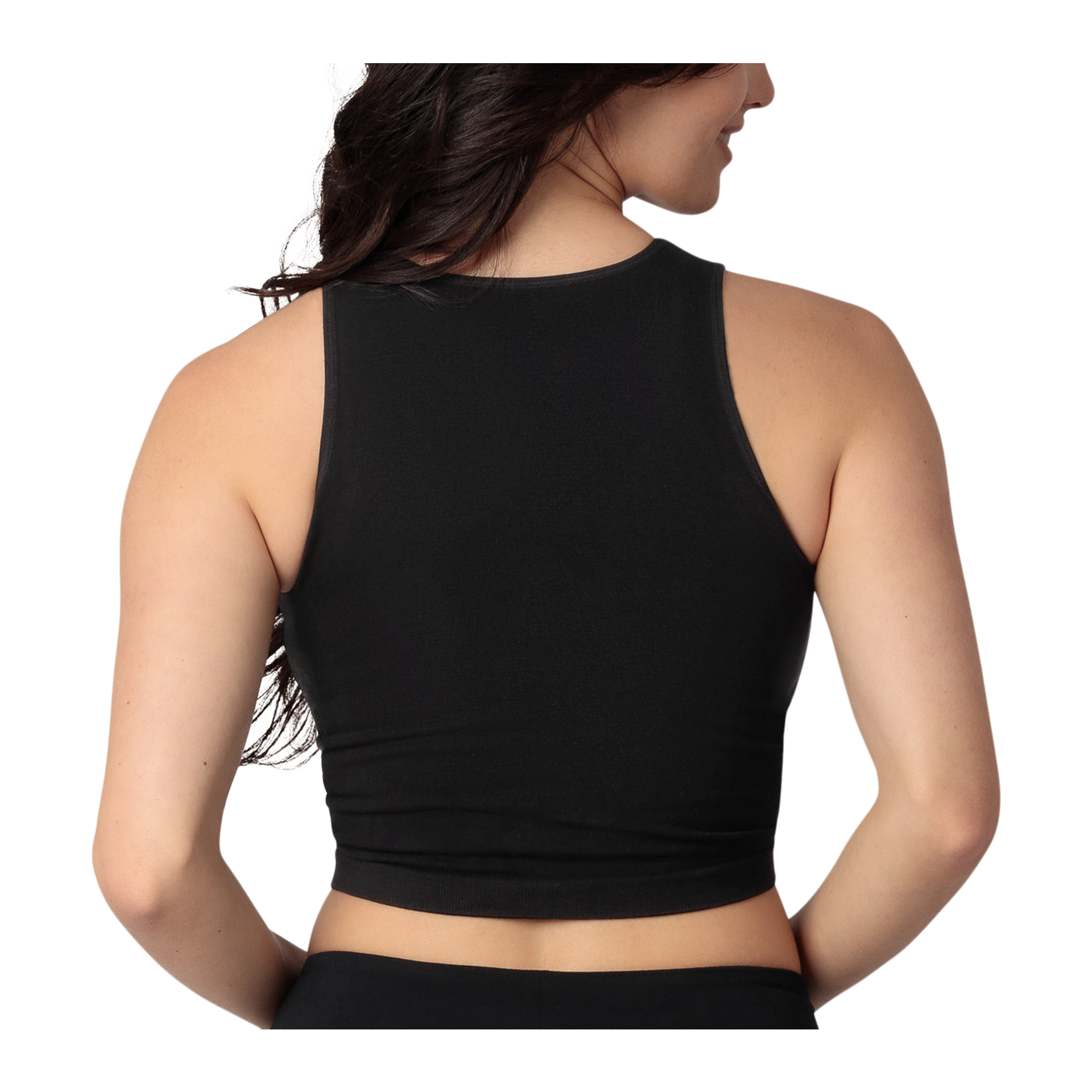 Kindred Bravely Sublime Bamboo Maternity & Nursing Longline Bra Top - Black, Large Busty.