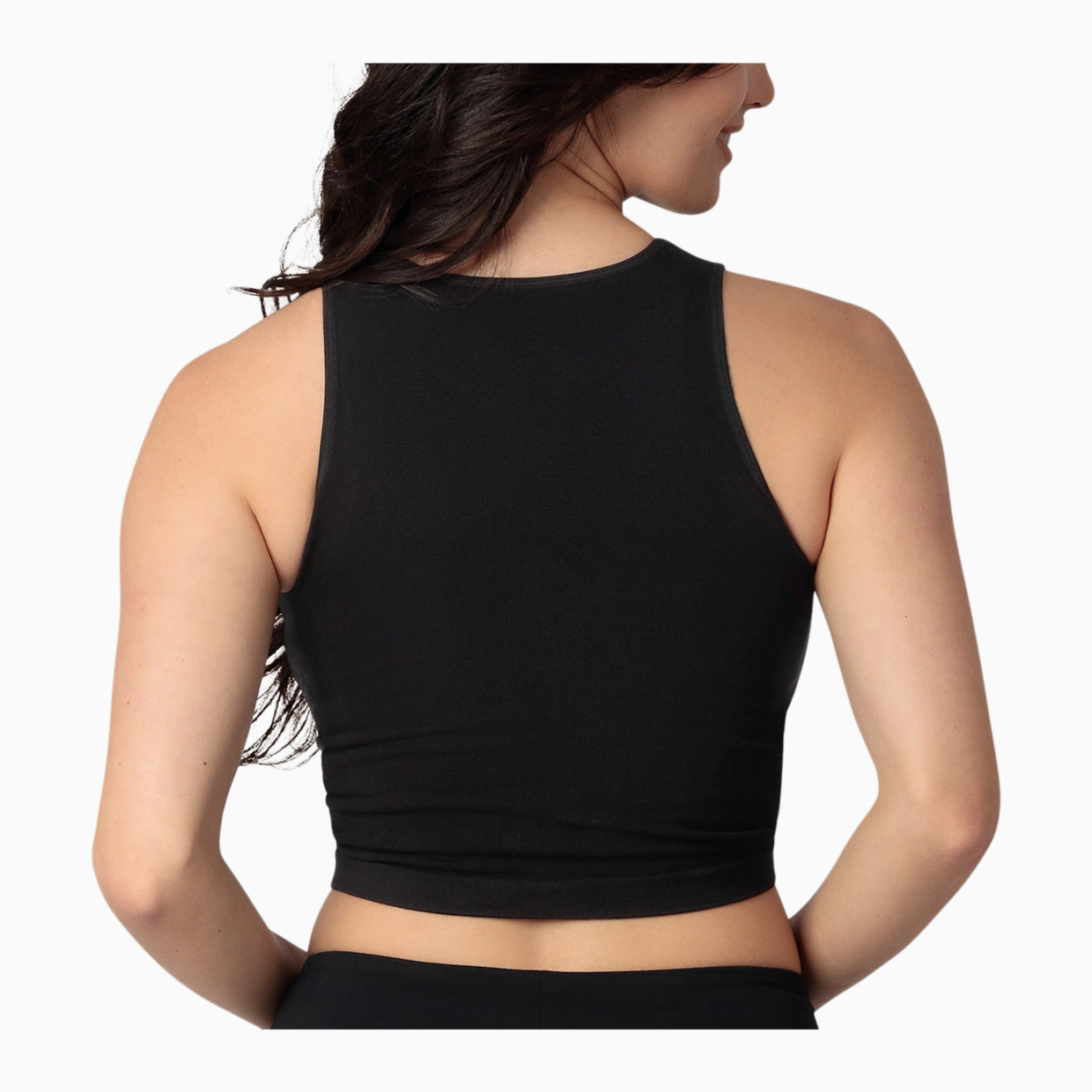 Kindred Bravely Sublime Bamboo Maternity & Nursing Longline Bra Top - Black, Medium.