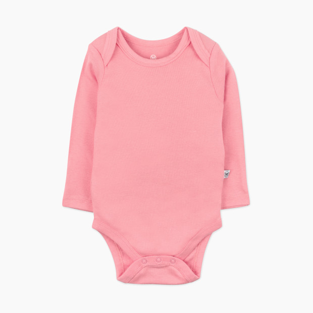 Honest Baby Clothing 10-Pack Organic Cotton Long Sleeve Bodysuits - Rainbow Gem Pinks, 3-6 M, 10.