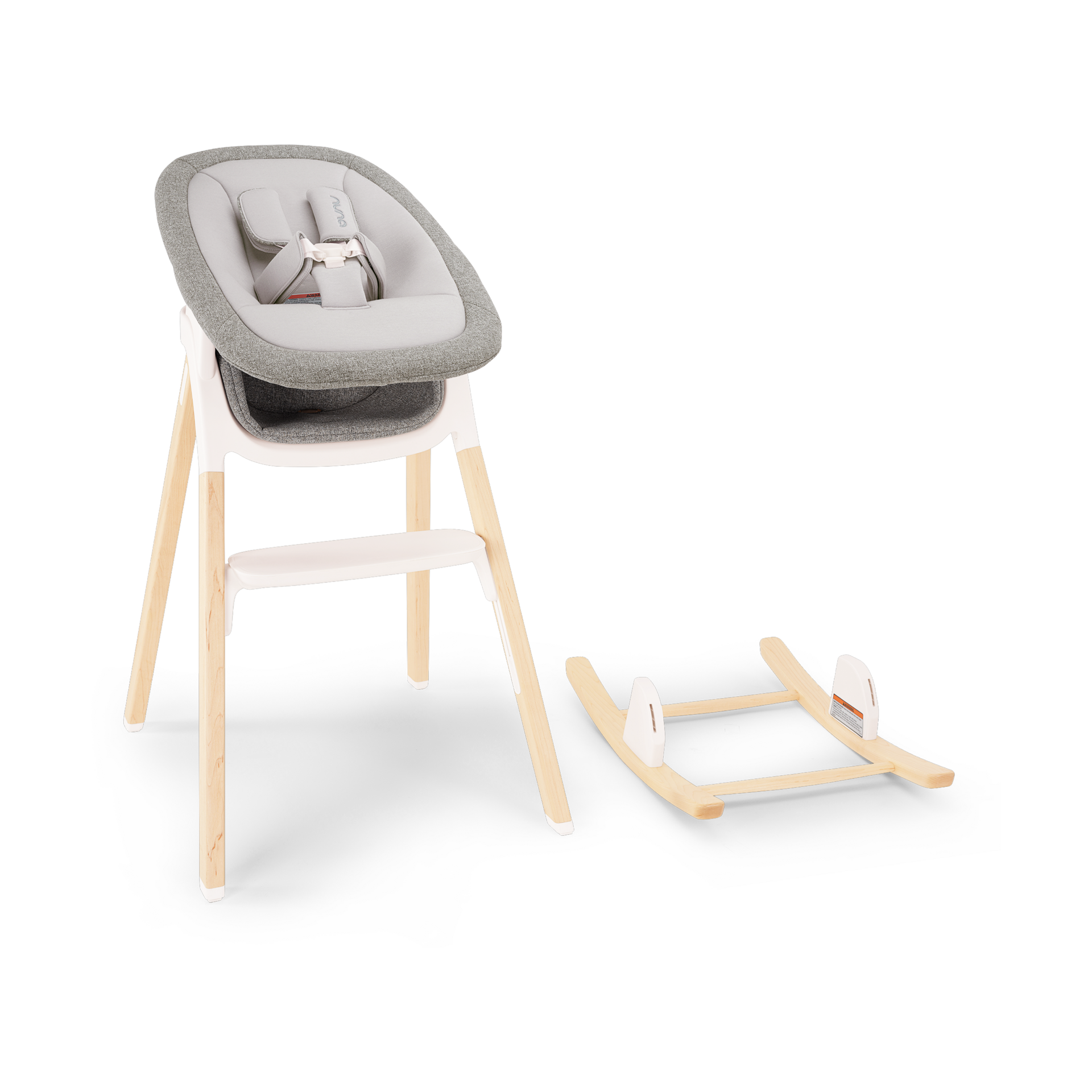 Nuna BRYN High Chair + Newborn Rocker.