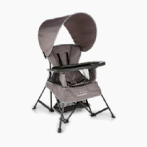 Baby Delight Go with Me Venture Portable Chair | Indoor and Outdoor | Sun Canopy | 3 Child Growth Stages | Grey