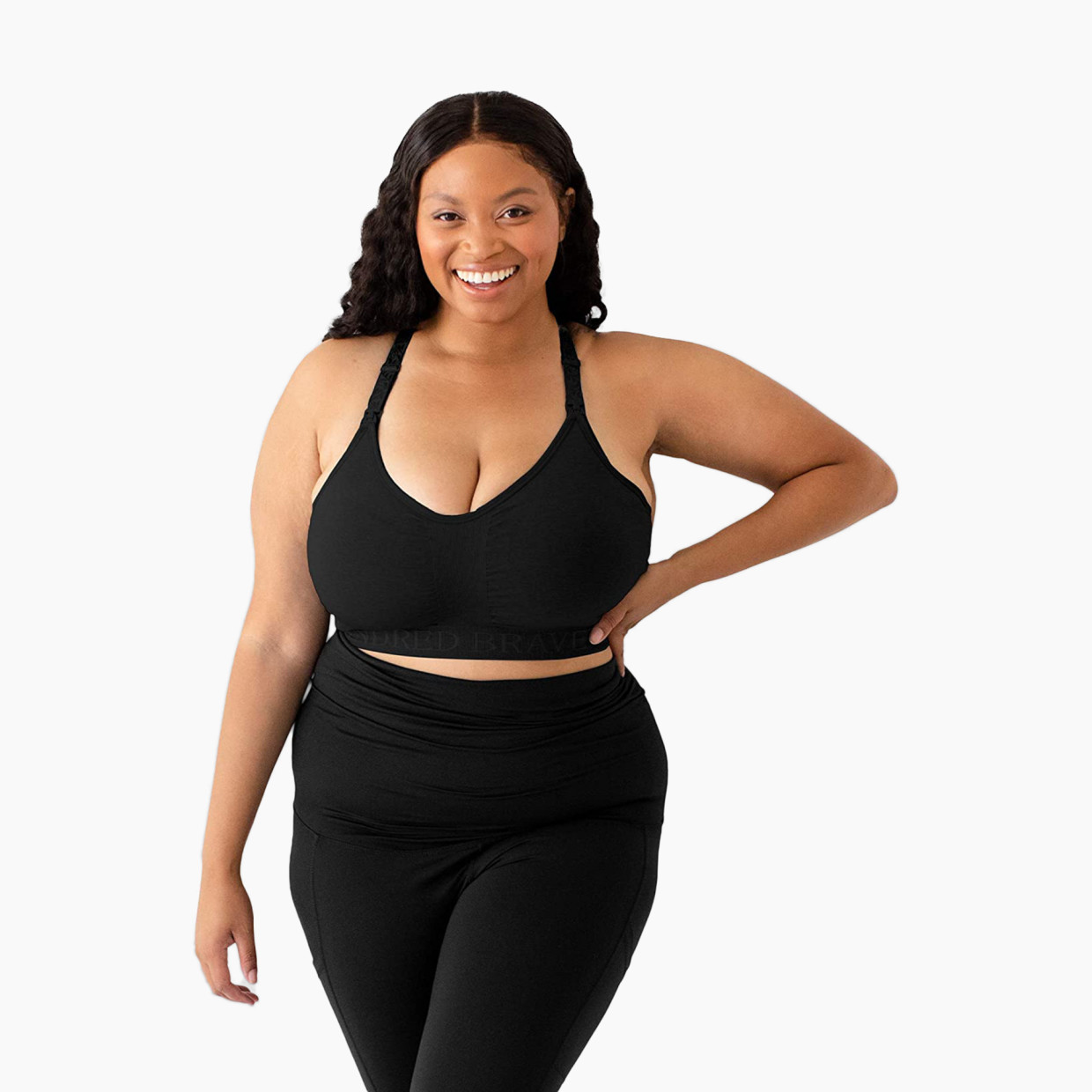 Kindred Bravely Sublime Support Low Impact Nursing & Maternity Sports Bra - Black, Small-Busty.