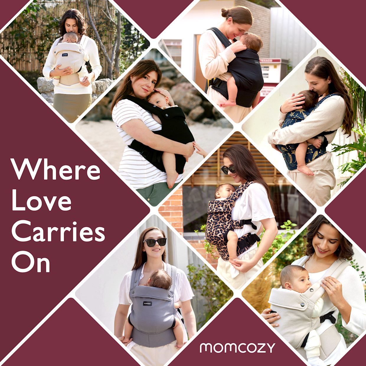 Momcozy Lightweight Baby Carrier - Black.