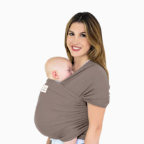 KeaBabies Baby Wrap Carrier - All in 1 Original Baby Carrier Newborn to Toddler Sling, Easy to Wear, Hands Free Bonding, Lightweight, Breathable Infant Wraps (Copper Gray)