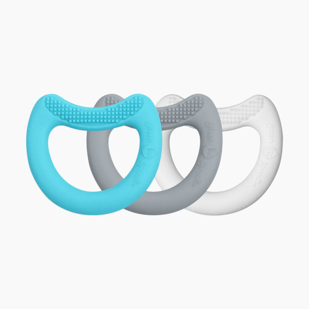 GREEN SPROUTS Silicone First Teethers (3 Pack) - Aqua.