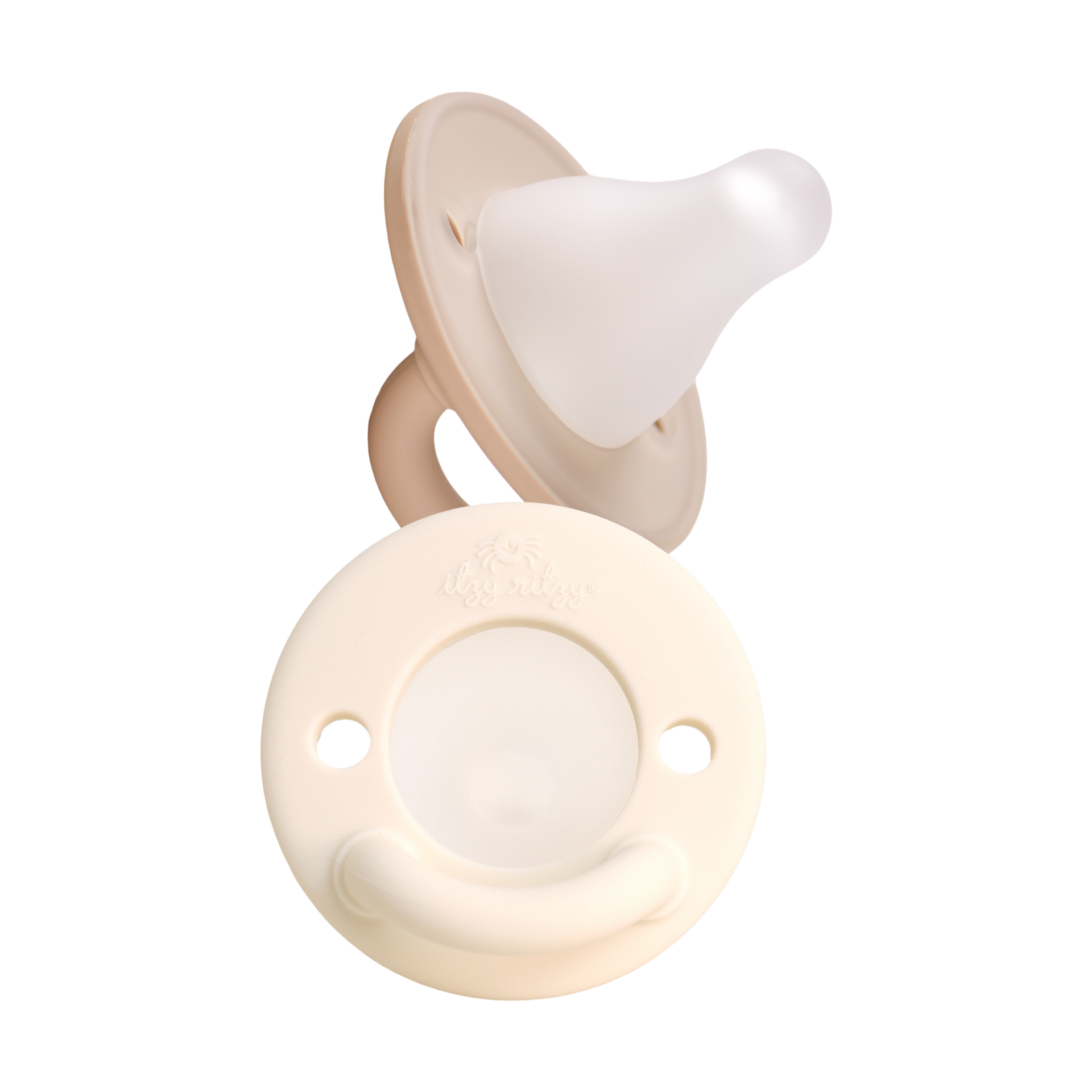 Itzy Ritzy Latch & Soothe Breastlike Pacifier - Taupe.