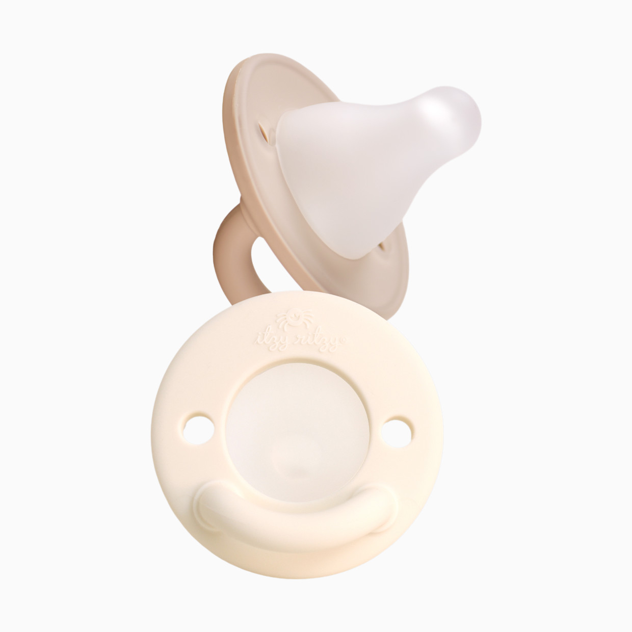 Itzy Ritzy Latch & Soothe Breastlike Pacifier - Taupe.
