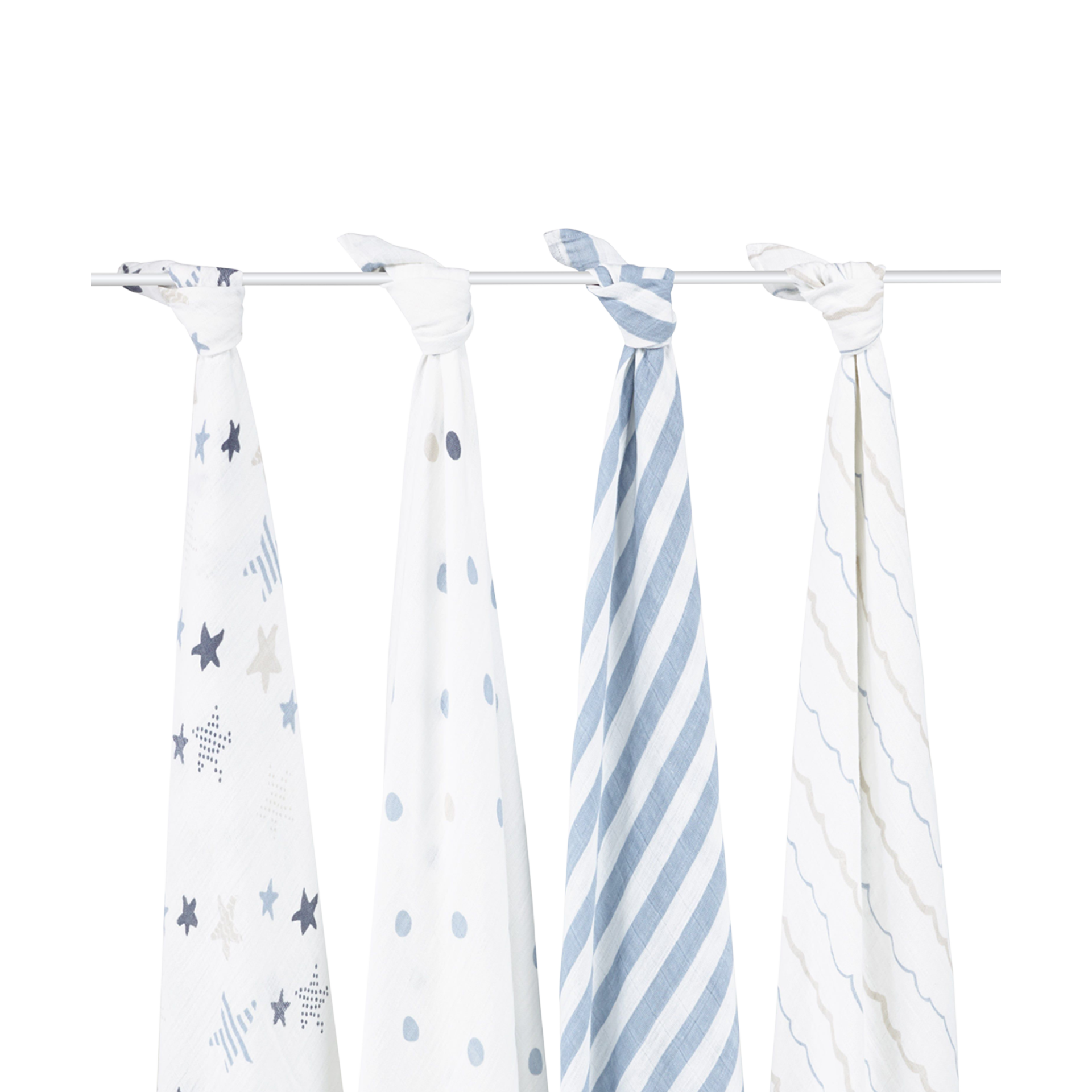 Aden + Anais Cotton Muslin Swaddle 4Pack Rock Star Babylist Shop