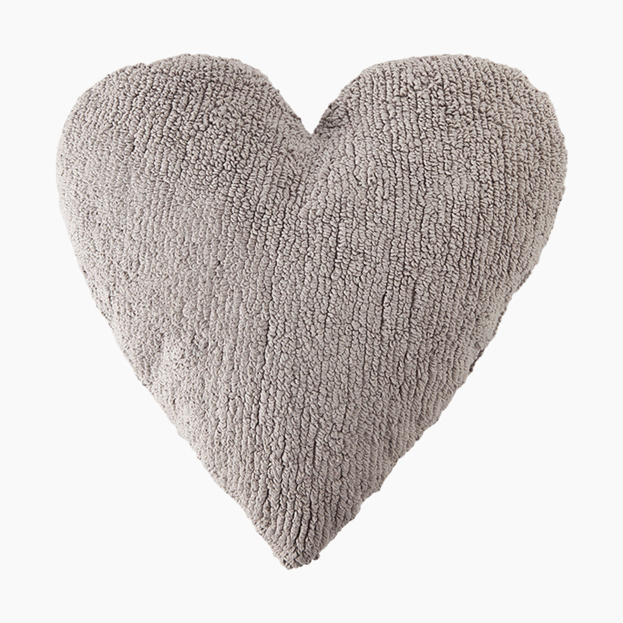 Lorena Canals Heart Washable Cushion - Light Grey.