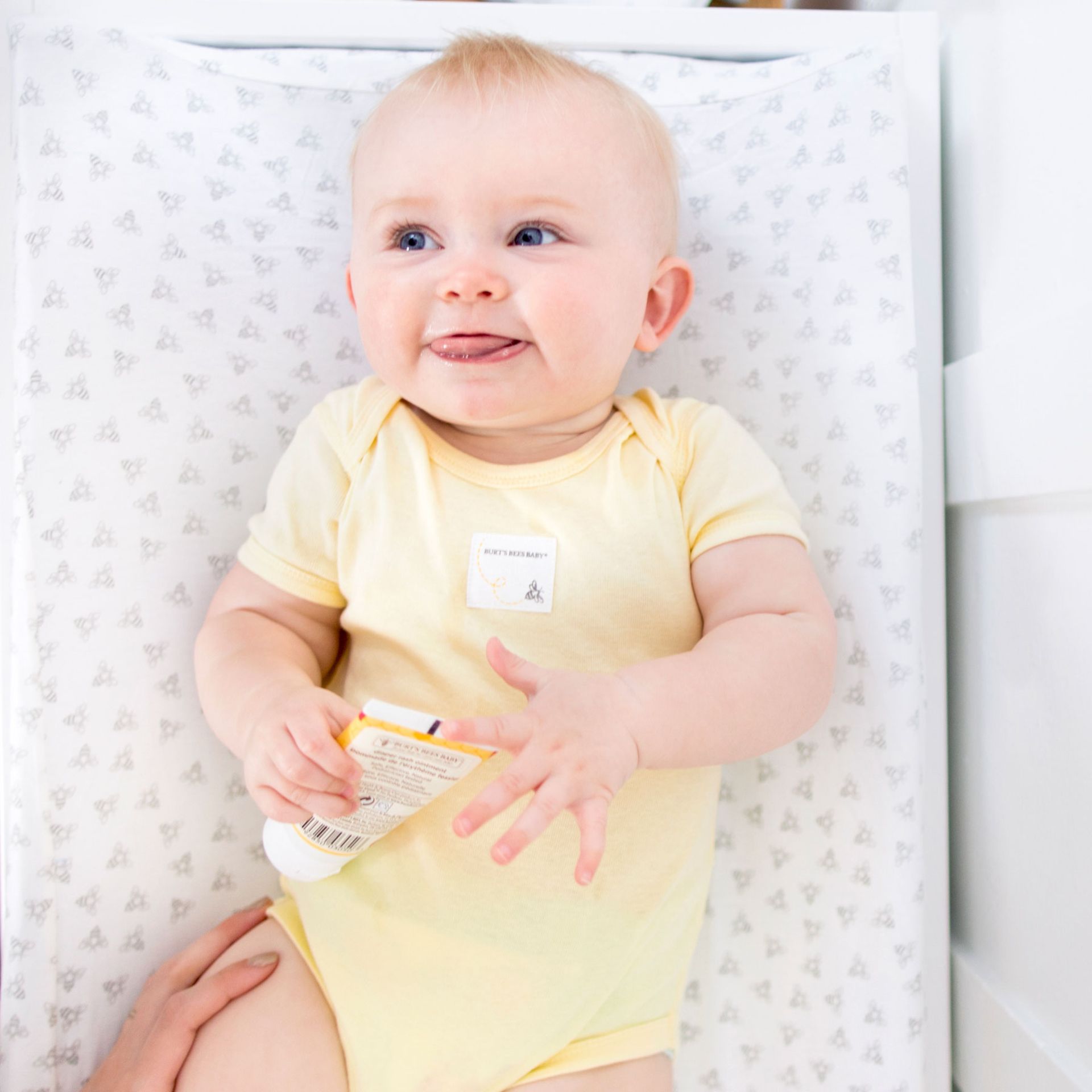 Burt's Bees Baby Organic Cotton Jersey Changing Pad Cover Heather