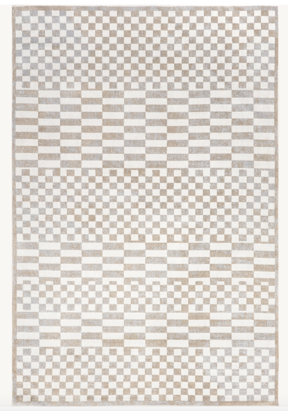 Kallie Washable Tiled Rug.