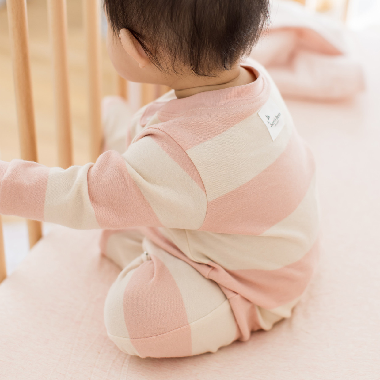 Burt's Bees Baby Organic Sleep & Play Footie Pajamas - Pink Sand, 3-6 M.