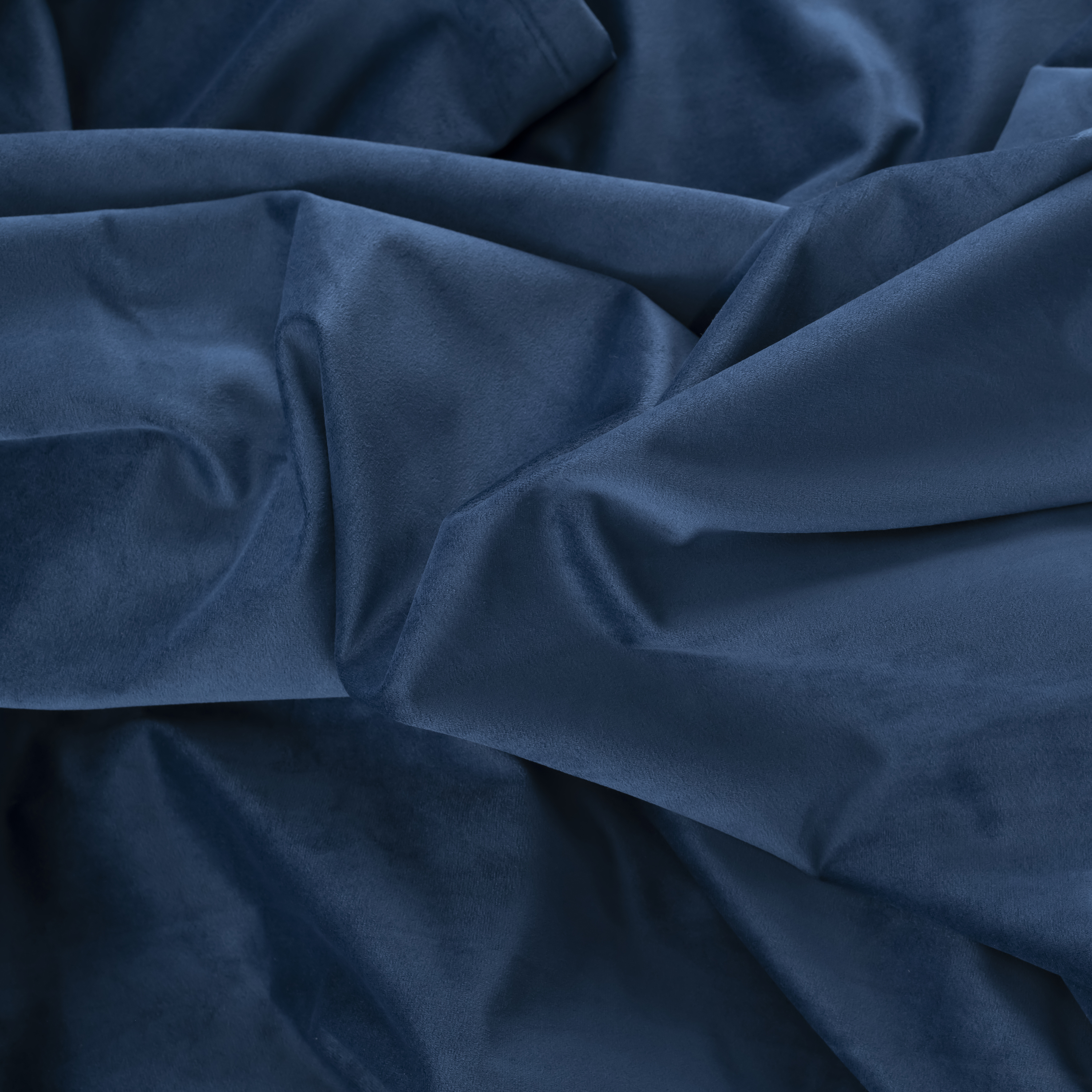 Ricardo Trading Premium Velvet Rod Pocket With Back Tabs Panel - Blue, 50"W X 63"L, 1.