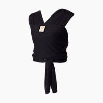 LÍLLÉbaby Dragonfly Wrap Ergonomic Baby Wrap Carrier for Infants, Comfortable & Supportive, Soft & Breathable, Adjustable Carrier for Babies 8-30 lbs (Black)