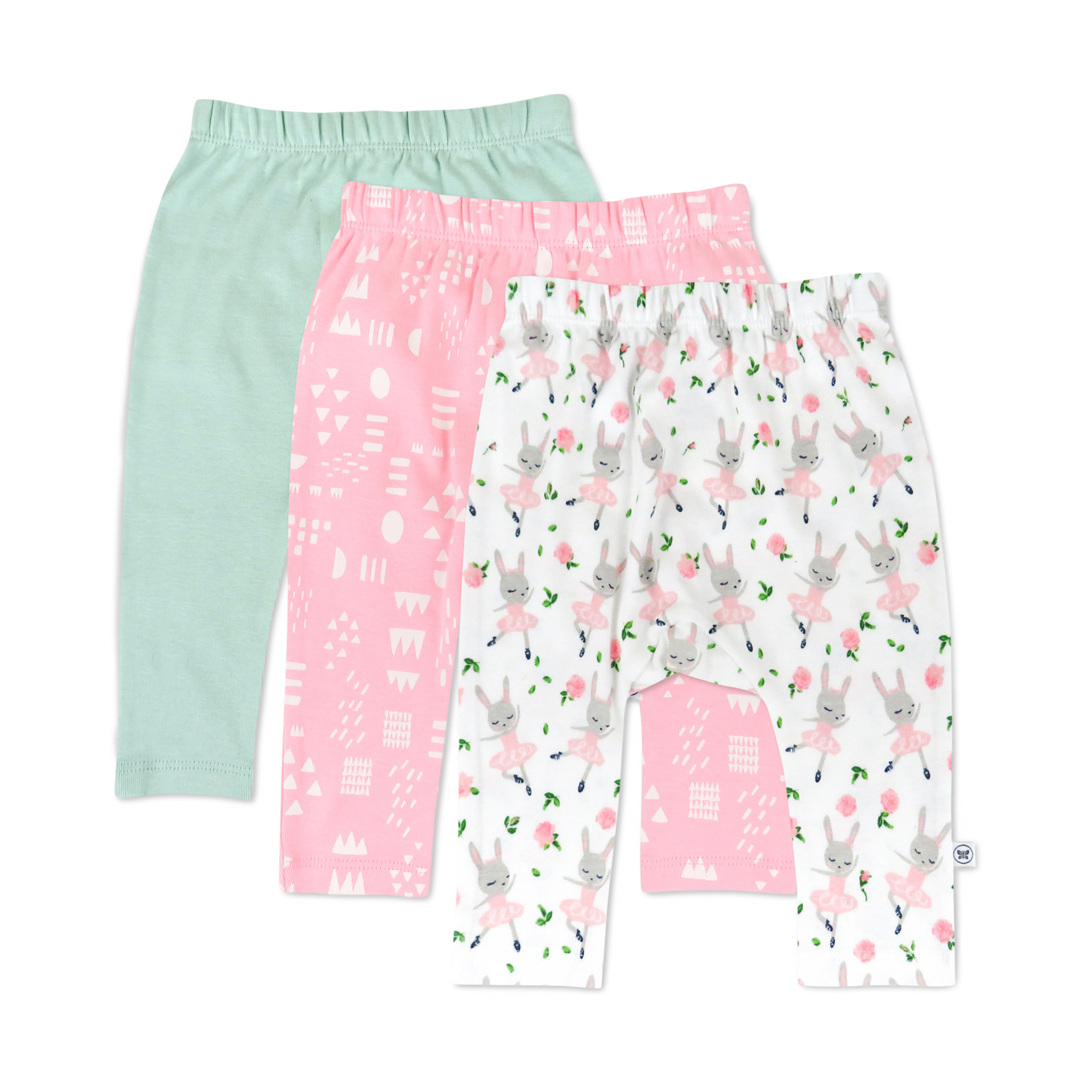 Honest Baby Clothing 3Pack Organic Cotton Cuffless Harem Pants Tutu Cute, 03 M Babylist Shop