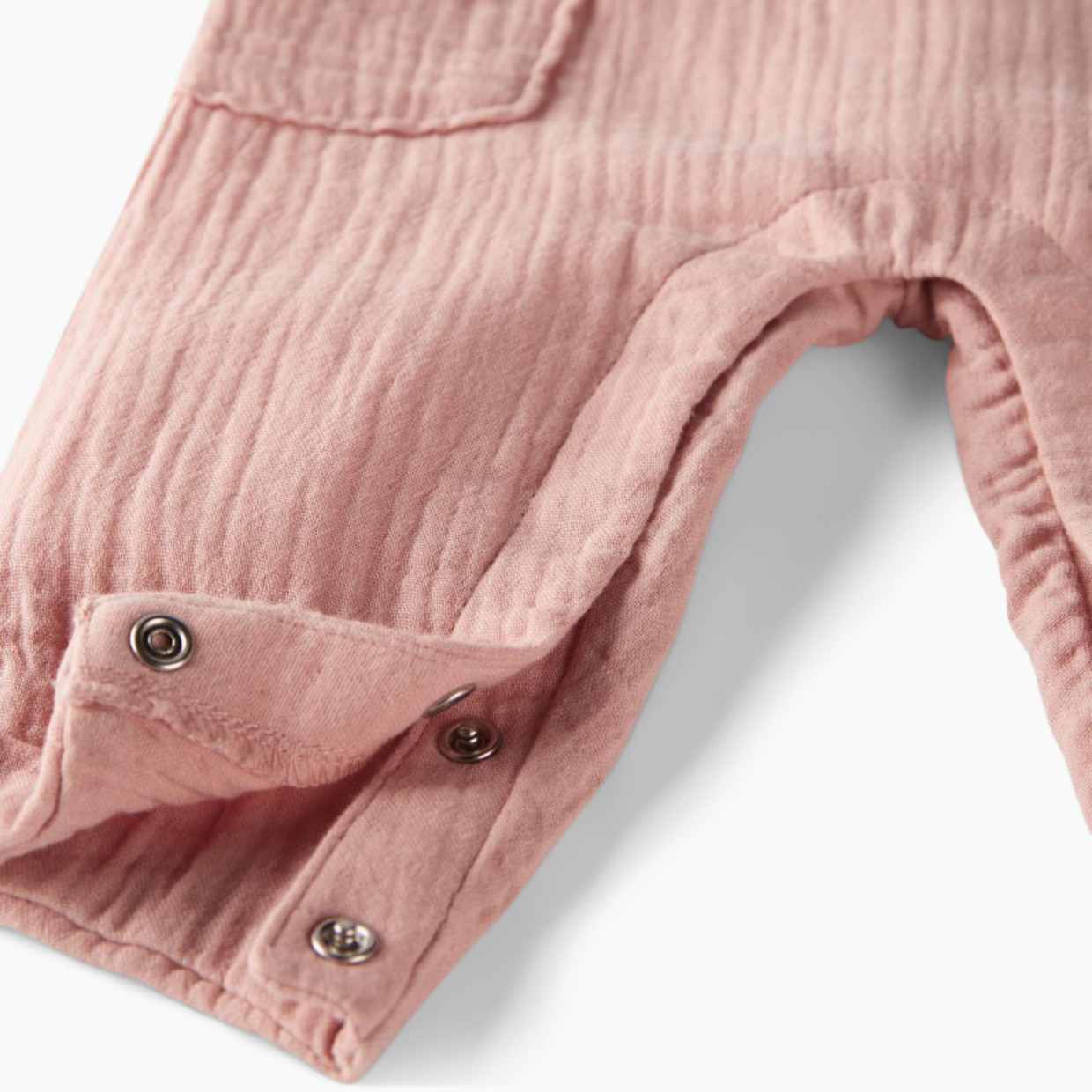 Carter's Little Planet Organic Cotton Gauze Overalls in Blue Creek - Pink, 3-6 M.