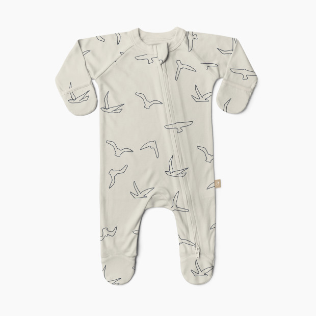 Goumi Kids x Babylist Grow With You Footie - Loose Fit - Sparrows, 0-3 M.