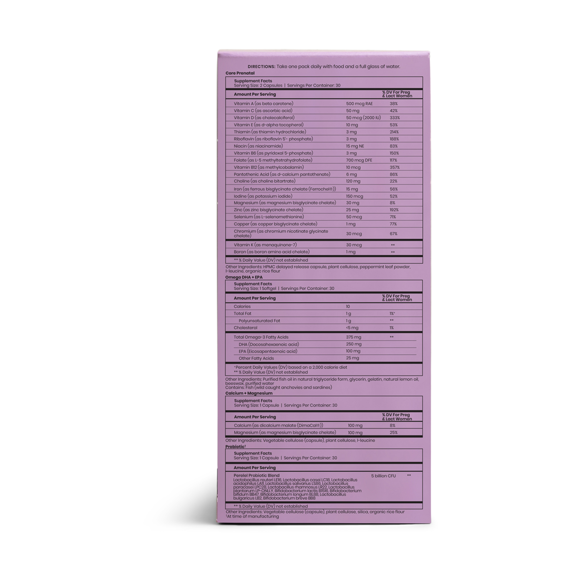 Perelel 3rd Trimester Pack - Prenatal Vitamins & Supplements - 30.