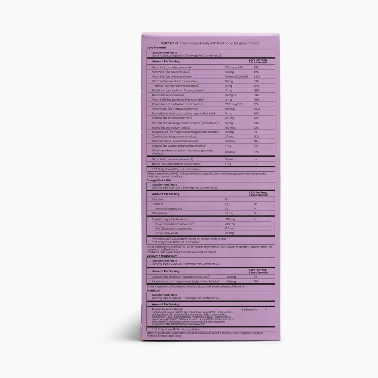 Perelel 3rd Trimester Pack - Prenatal Vitamins & Supplements - 30.