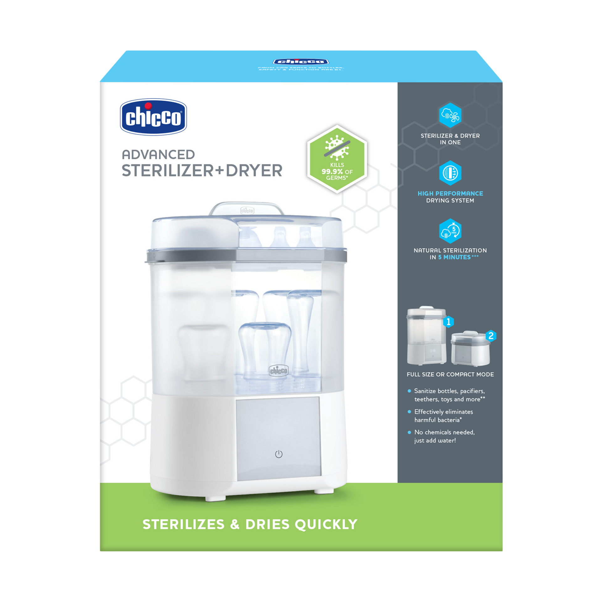 Chicco Advanced Sterilizer & Dryer - White.