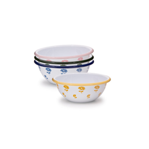 Crow Canyon Home Max Humphrey x CCH Set of 4 Flower 20 oz Cereal Bowls.