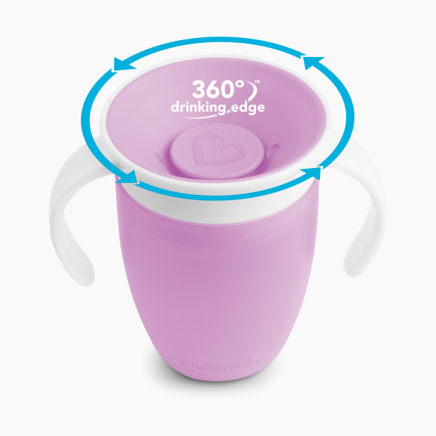 Munchkin Miracle 360 Trainer Cup - Pink/Purple, 2.