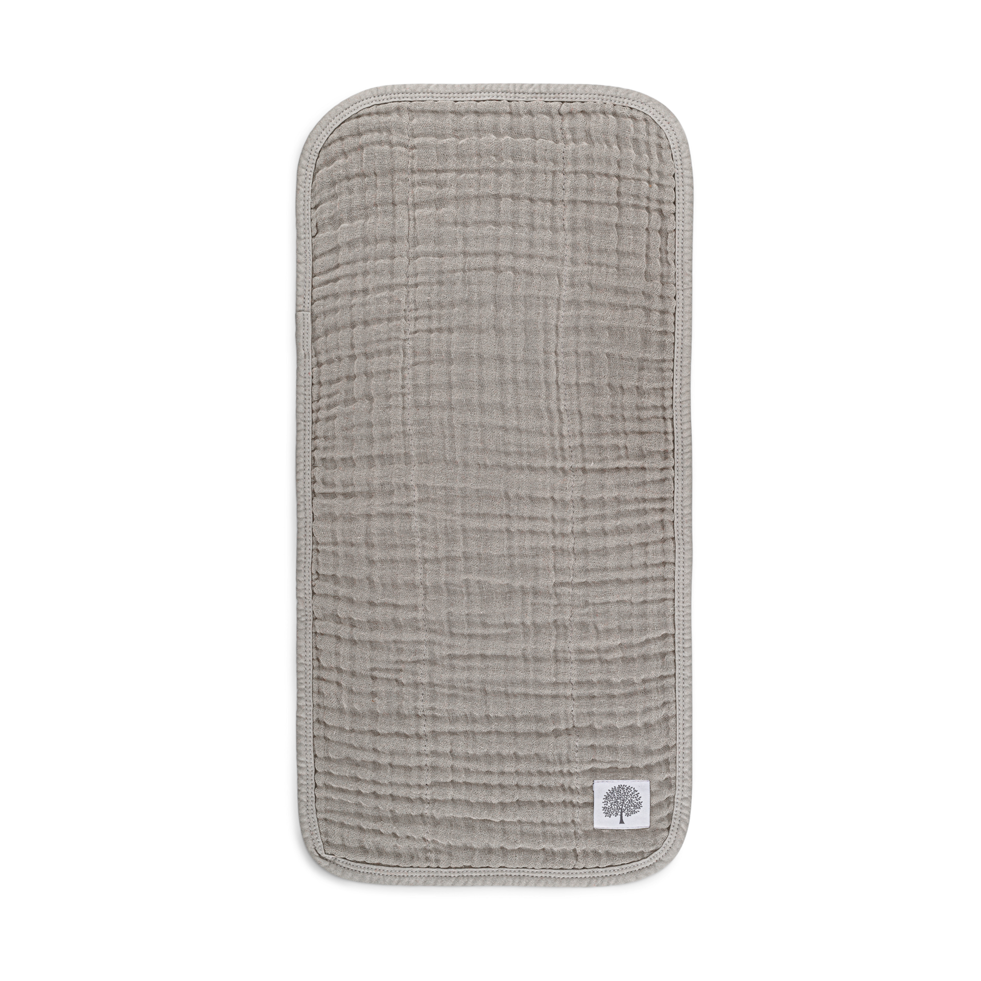 Parker Baby Co. Muslin Cotton Burp Cloths (4-Pack) - Gray Set.