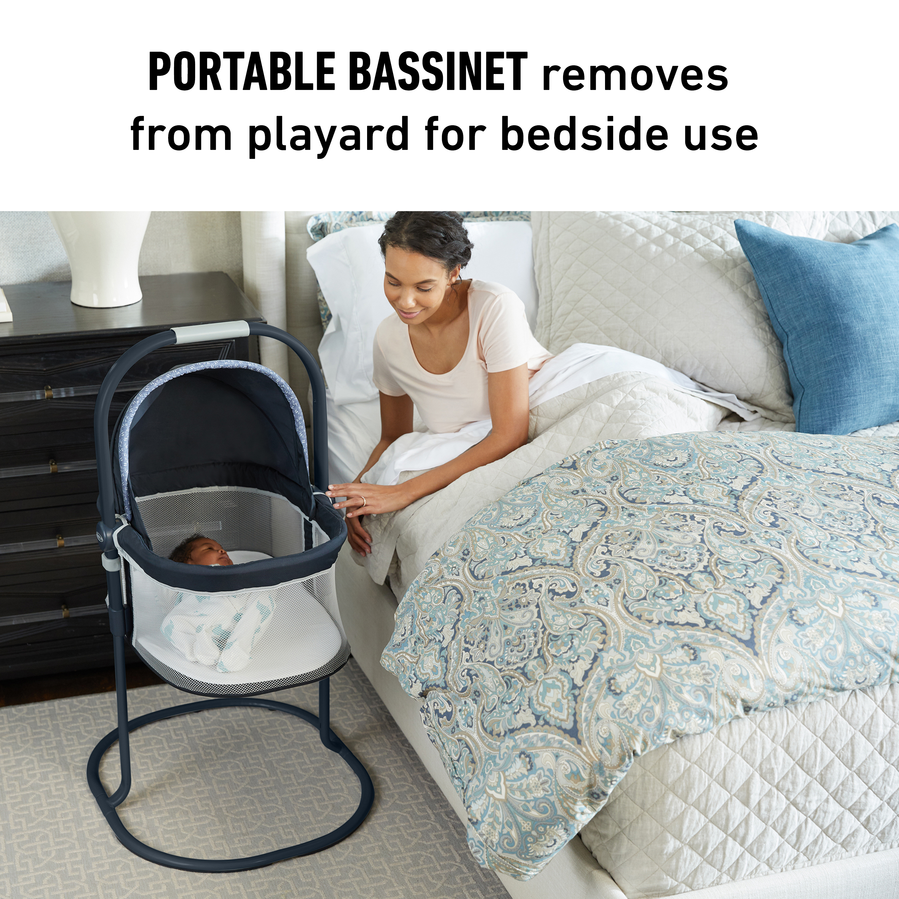 pack and play with bedside sleeper