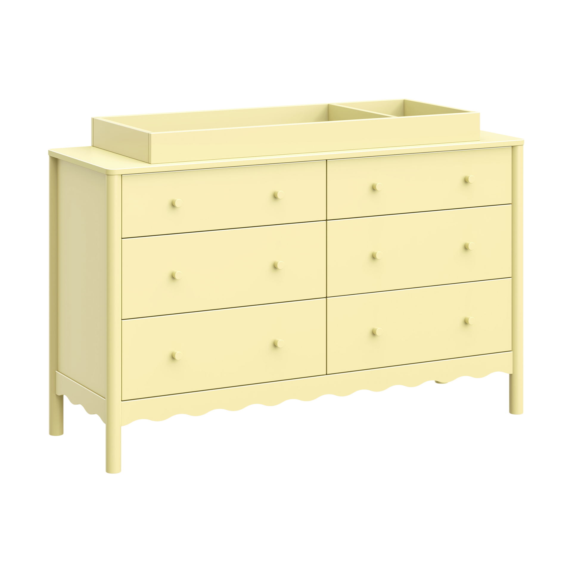 babyletto Universal Wide Removable Changing Tray - Pale Yellow.