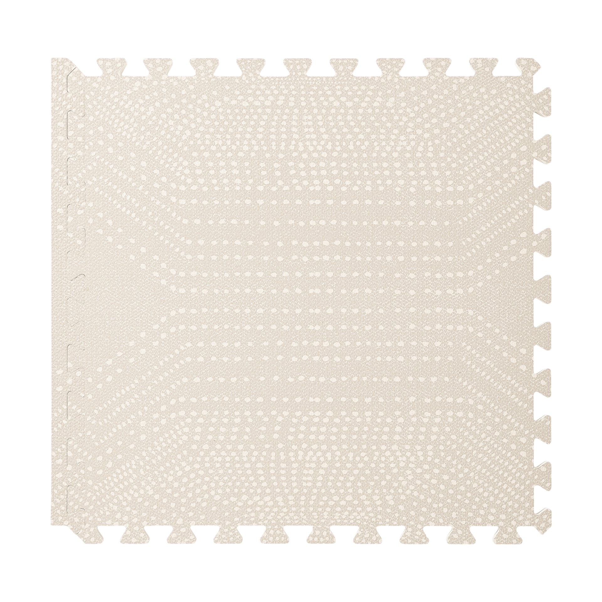 Toddlekind Haven Foam Play Mat | Deco Collection - Ecru, 4X6.