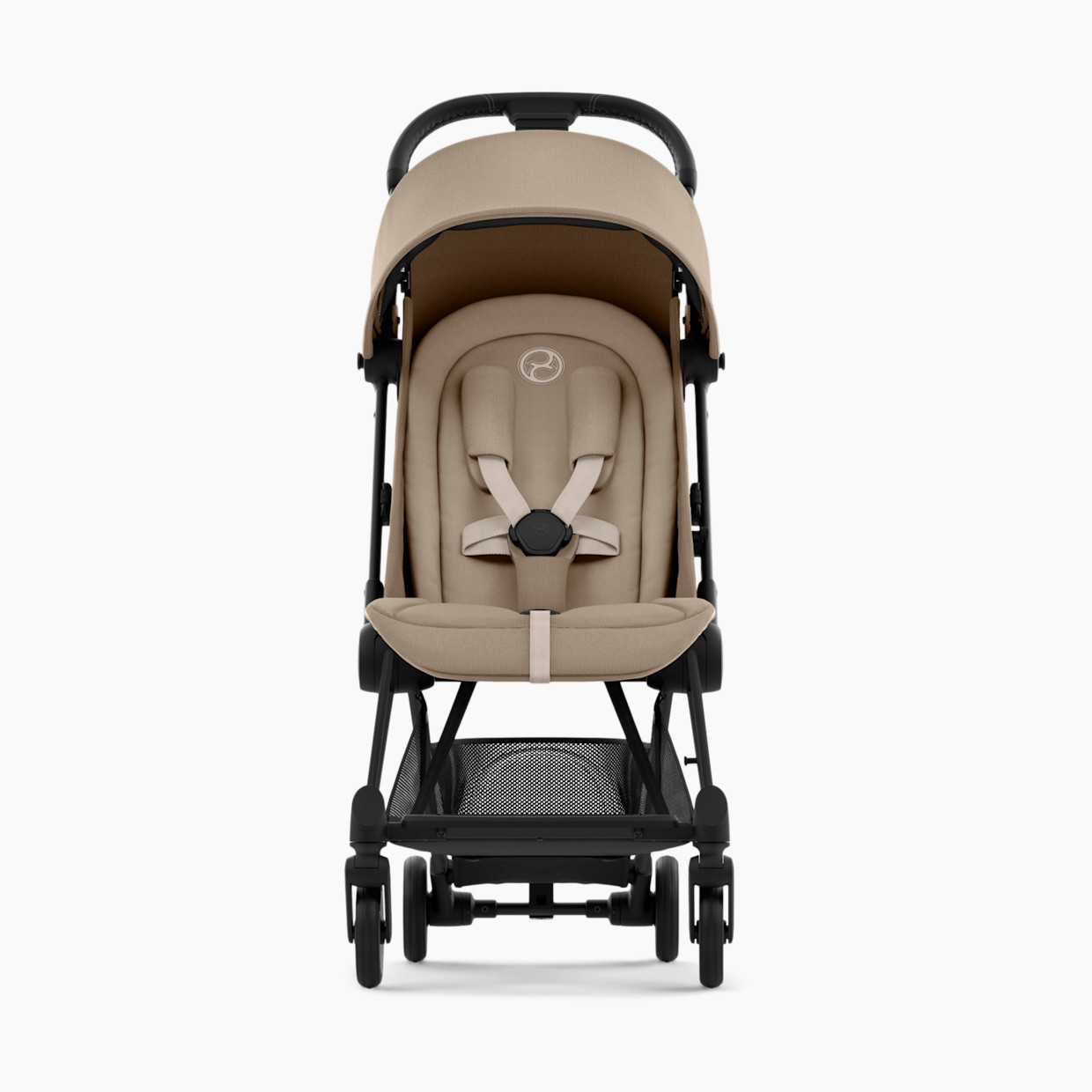 Cybex COYA Compact Lightweight Stroller - Matte Black/Cozy Beige.