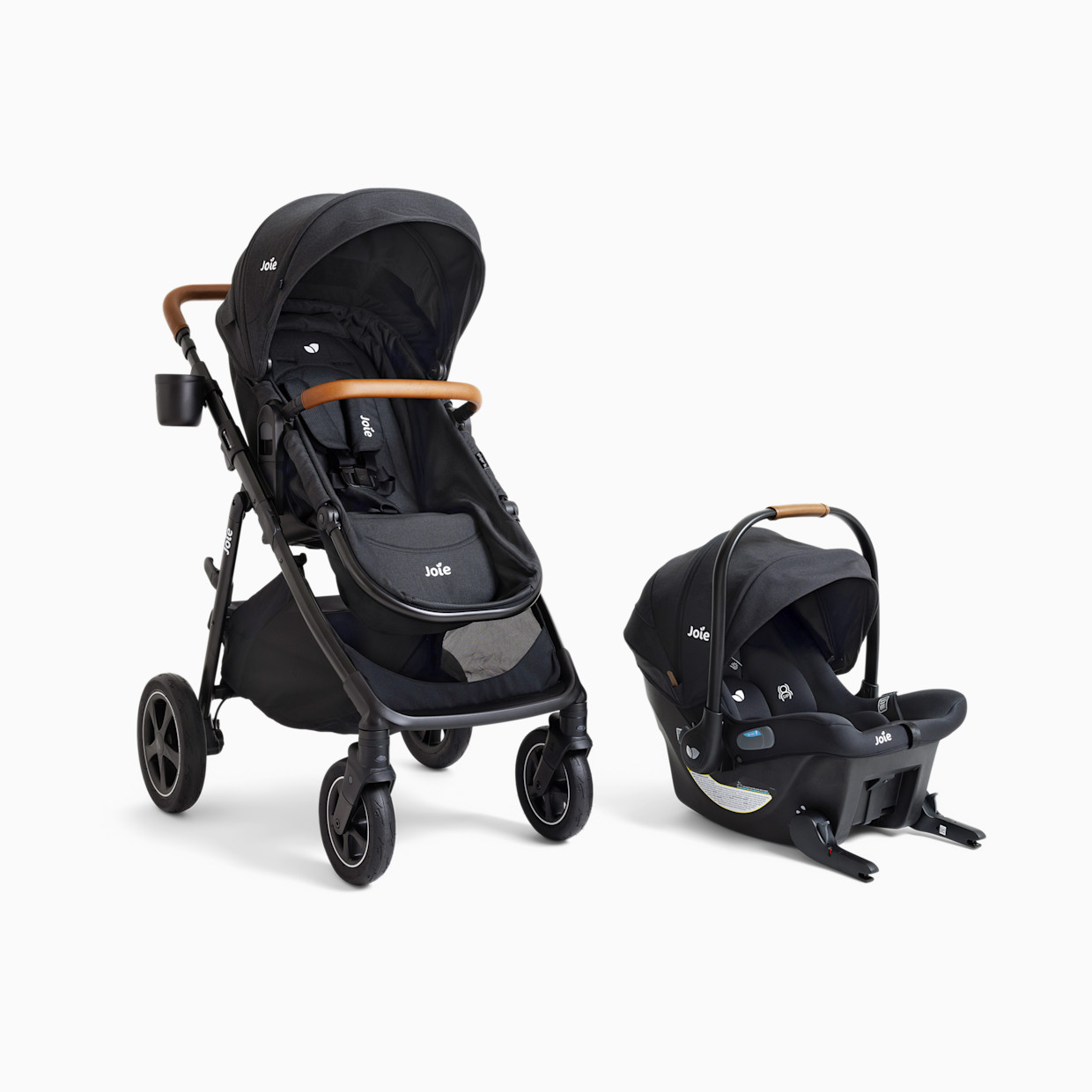 Joie Ginger DLX And Mint Latch Travel System - Shale.
