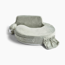 My Brest Friend Super Deluxe Nursing Pillow - Enhanced Comfort & Ergonomic Breastfeeding Pillow for Ultimate Support For Mom & Baby - Adjustable and with Handy Side Pocket, Platinum