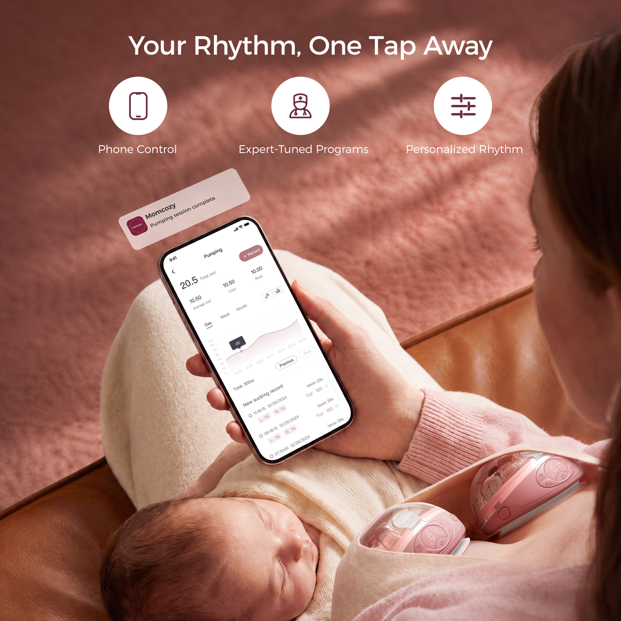 Momcozy Wellness 1 Wearable Breast Pump.