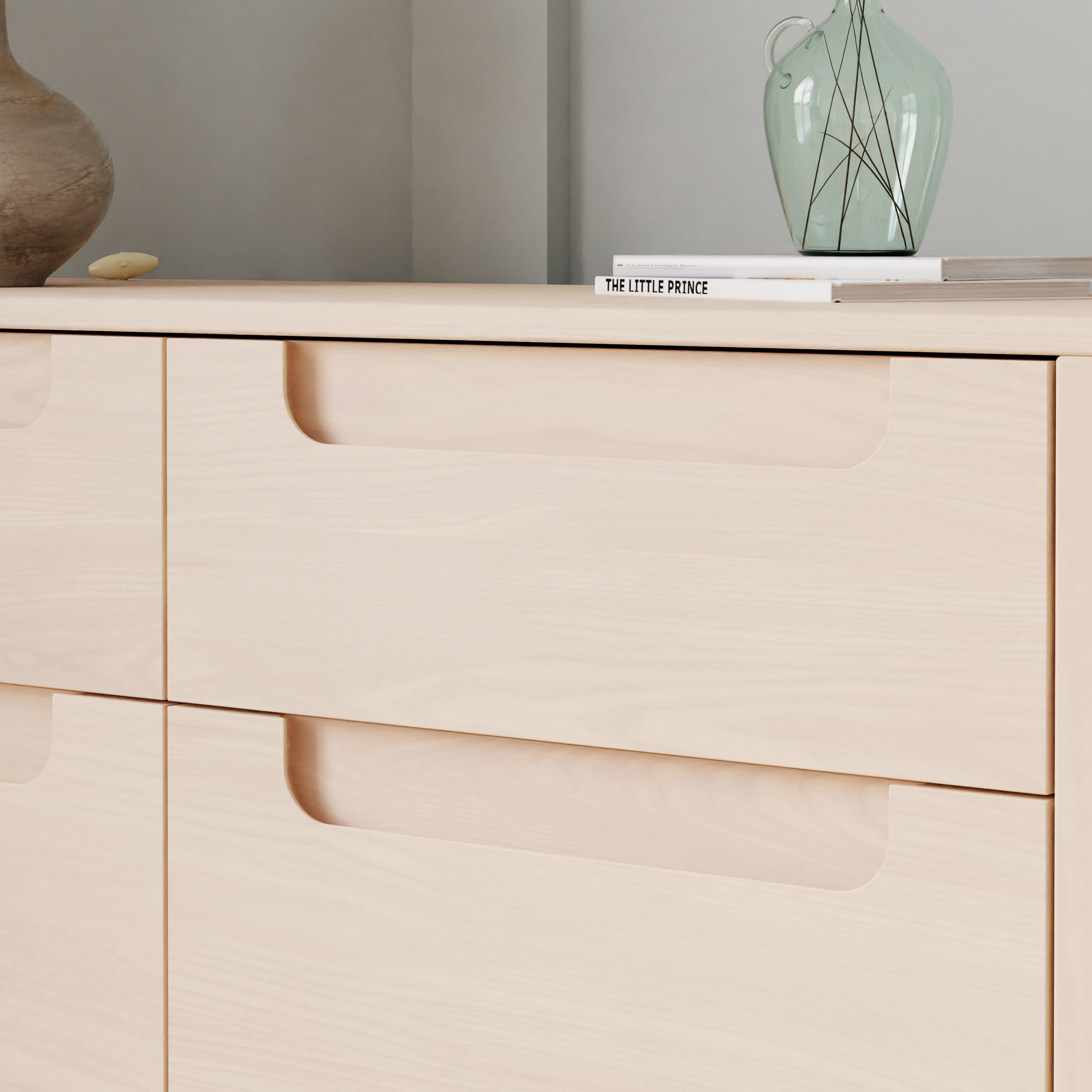 babyletto Yuzu 6-Drawer Dresser - Washed Natural.