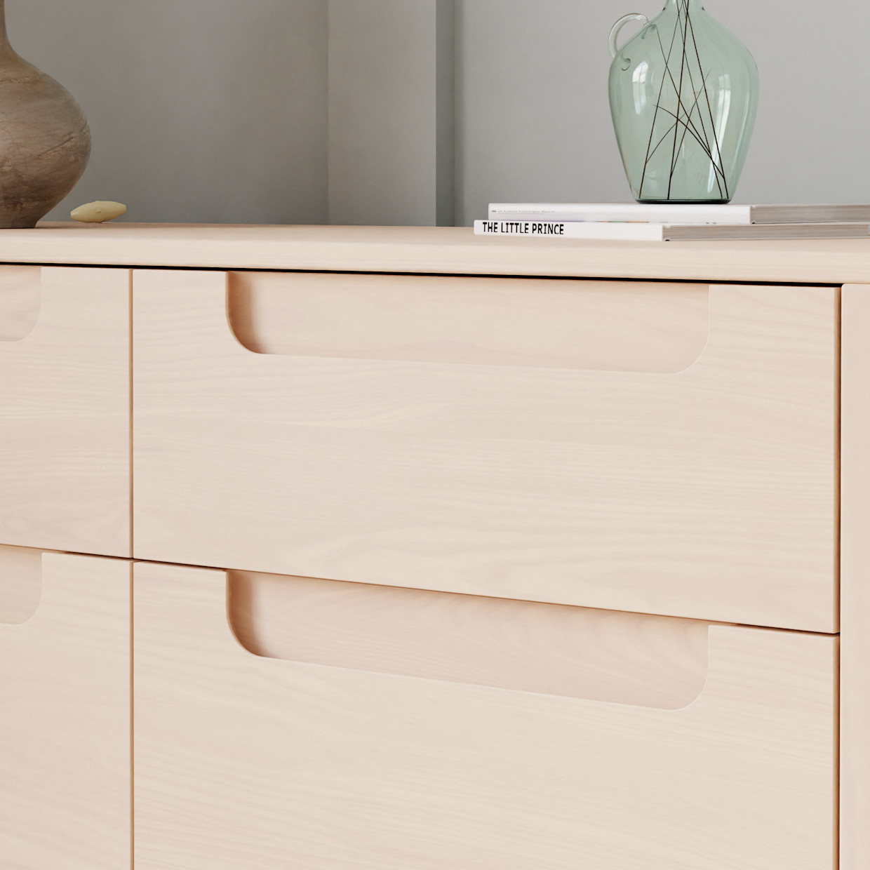 babyletto Yuzu 6-Drawer Dresser - Washed Natural.