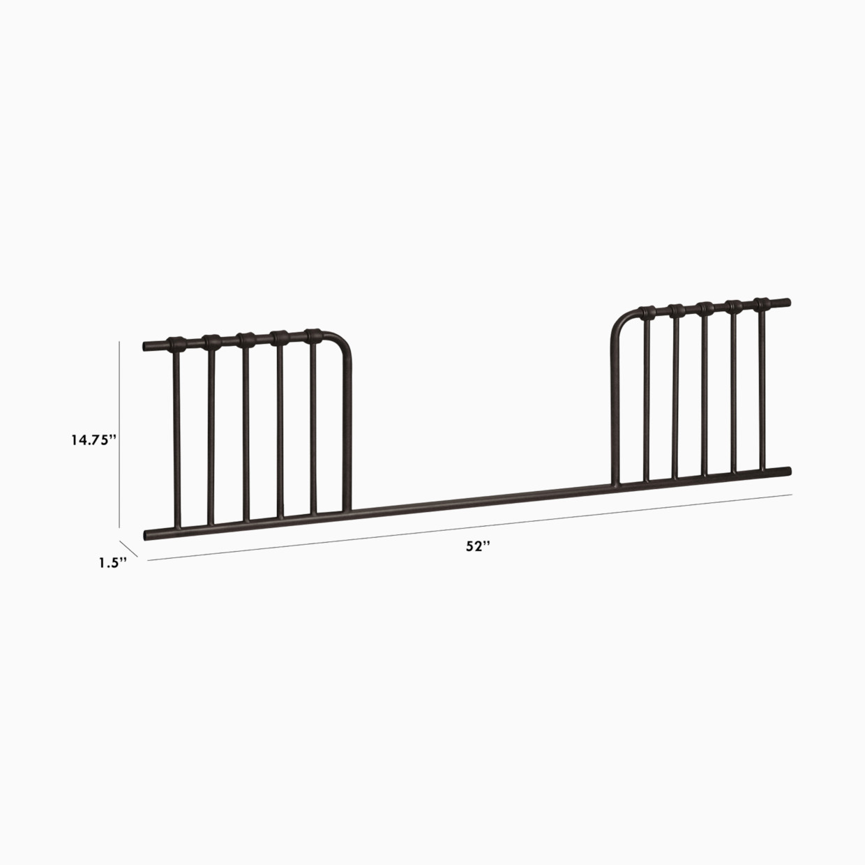 Namesake Abigail-Winston Toddler Bed Conversion Kit - Vintage Iron.