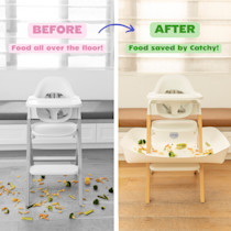 Before and after image showing food saved by Catchy.