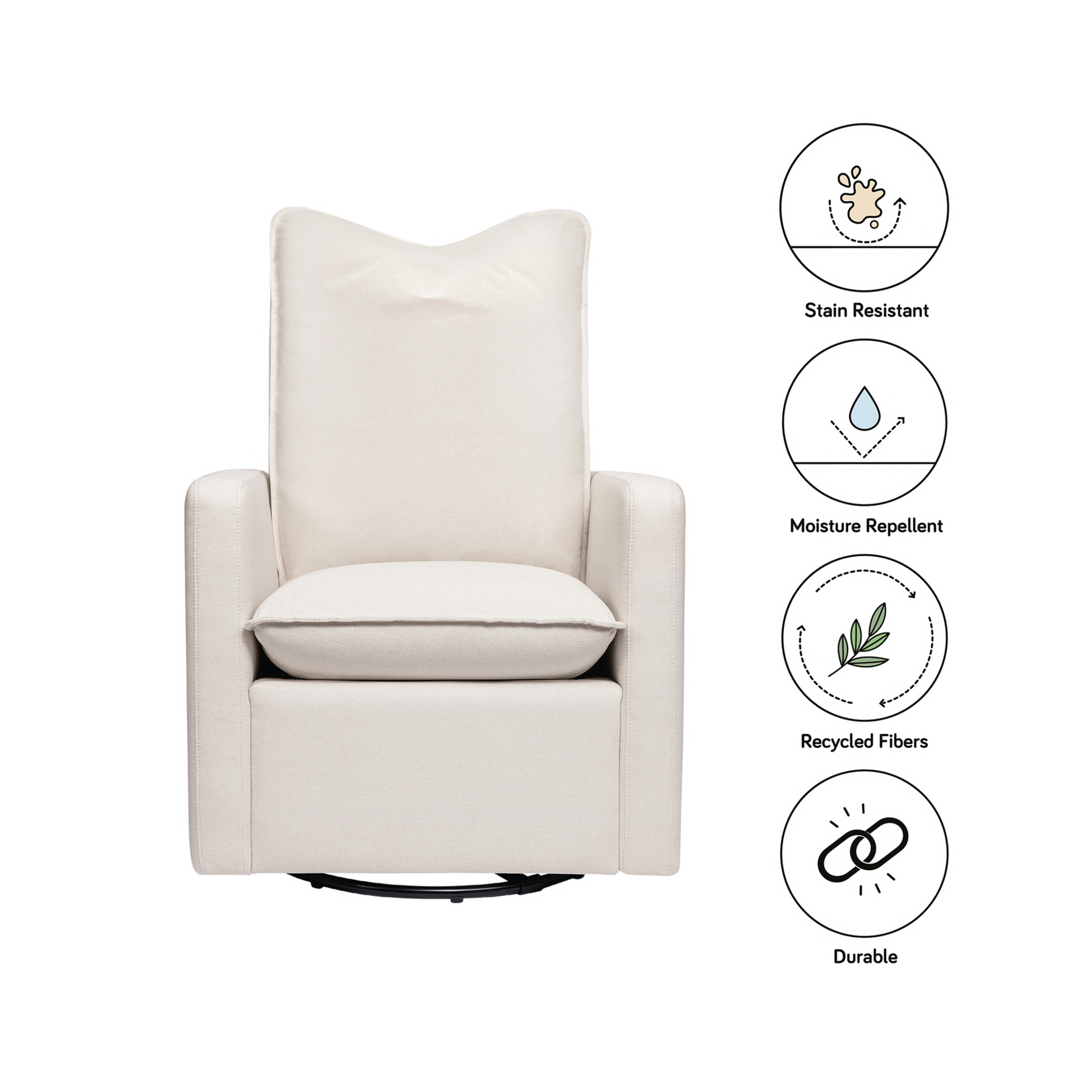 cali swivel reclining glider