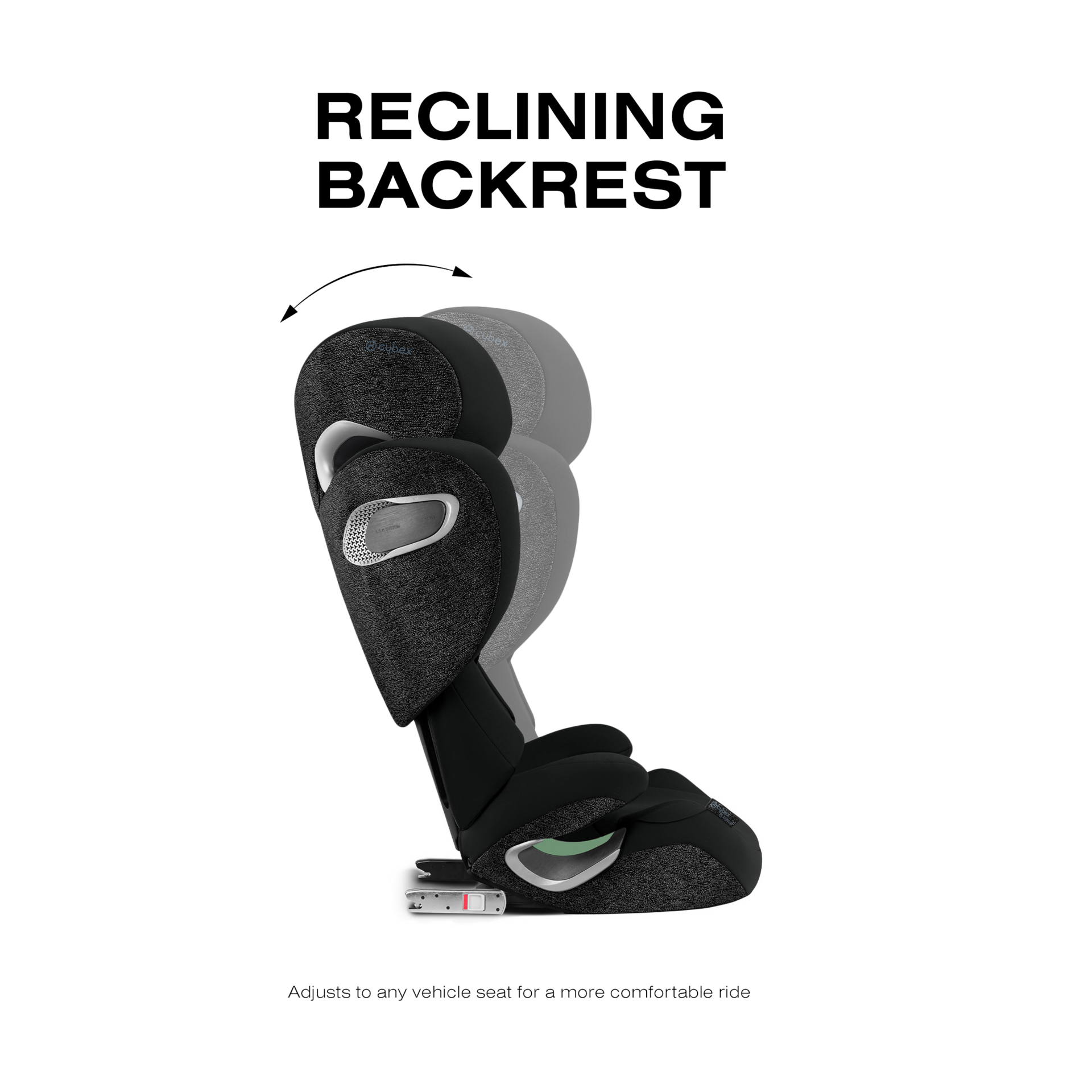Cybex SOLUTION T High-Back Booster Seat - Sepia Black.