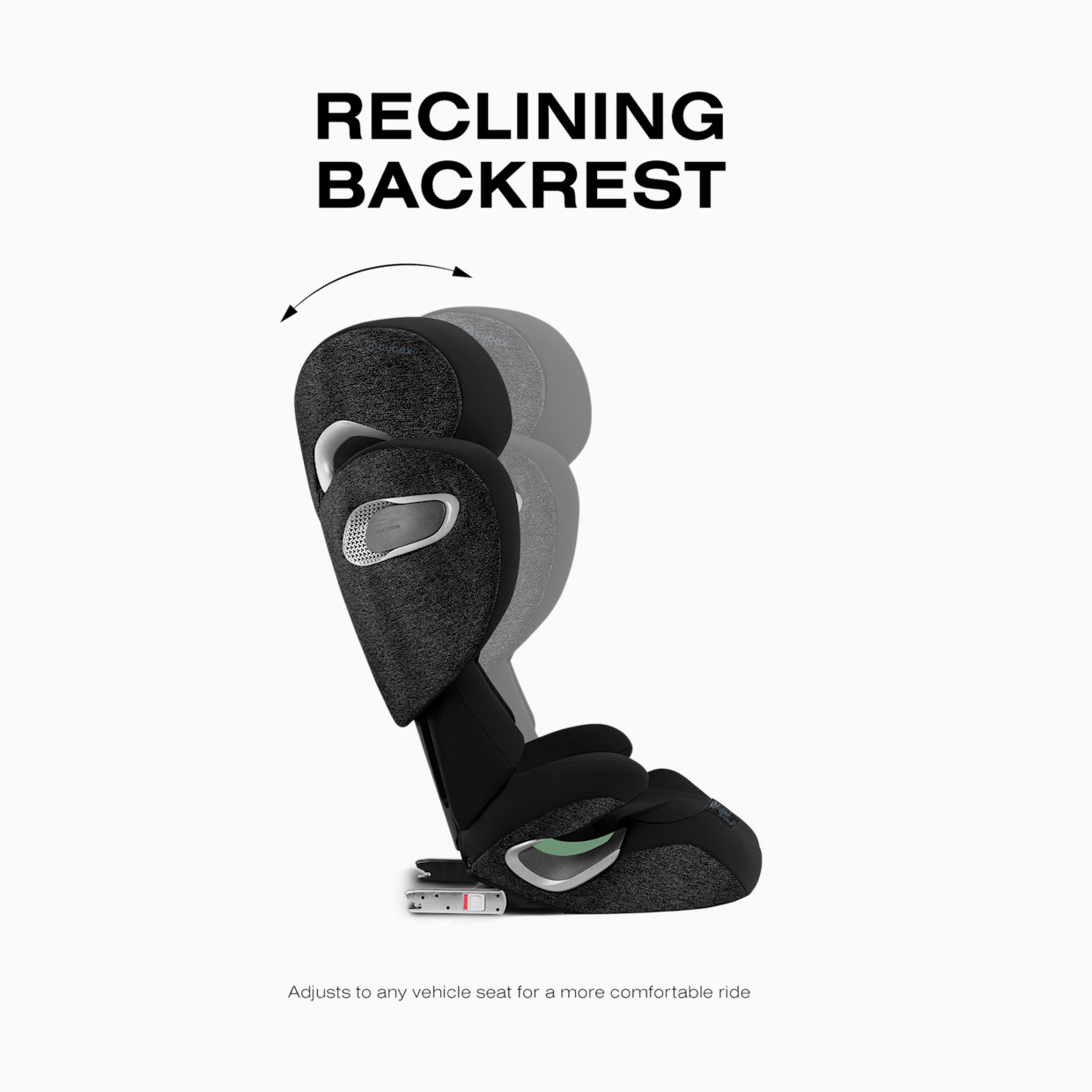 Cybex SOLUTION T High-Back Booster Seat - Sepia Black.