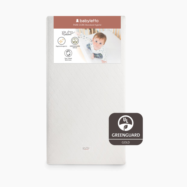 babyletto Pure Core Crib Mattress with Hybrid Waterproof Cover.