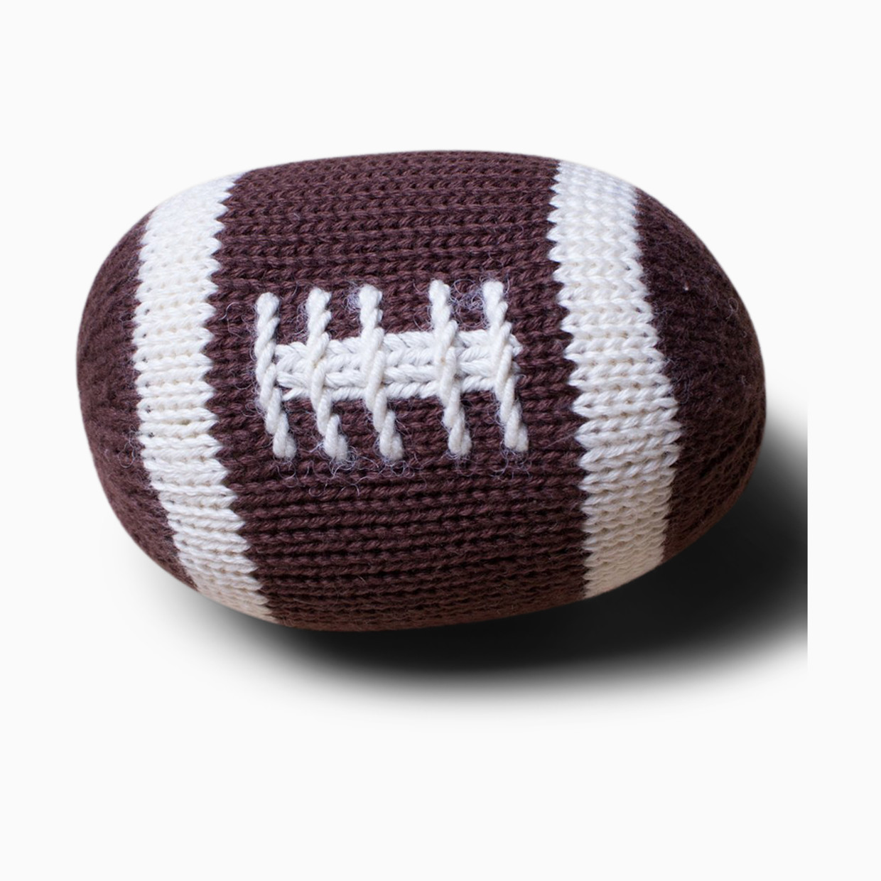 Estella Organic Cotton Handmade Baby Rattle - Football.