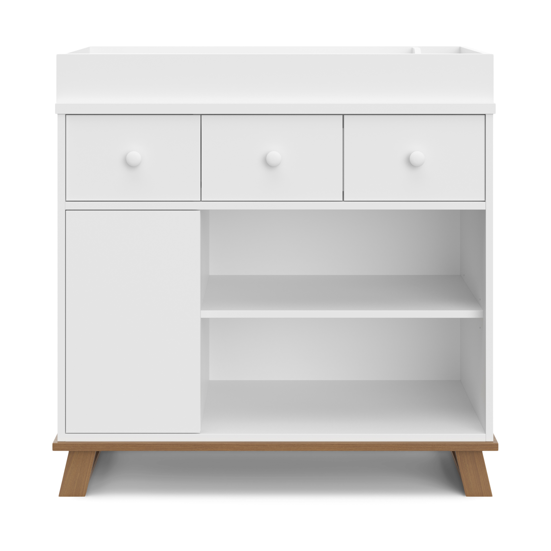 Storkcraft Modern Nursery Changing Table Dresser White/Vintage