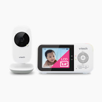 VTech VM819 Baby Monitor with Camera and Audio, 2.8” Screen Portable Baby Camera, Night Vision, 2-Way Audio, Temperature Sensor and Lullabies, Secure Transmission No WiFi, Ideal for Baby/Elderly/Pet
