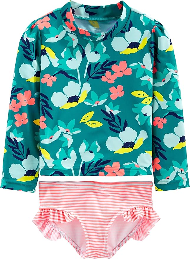 Simple Joys by Carter's 2-Piece Assorted Rashguard Set.