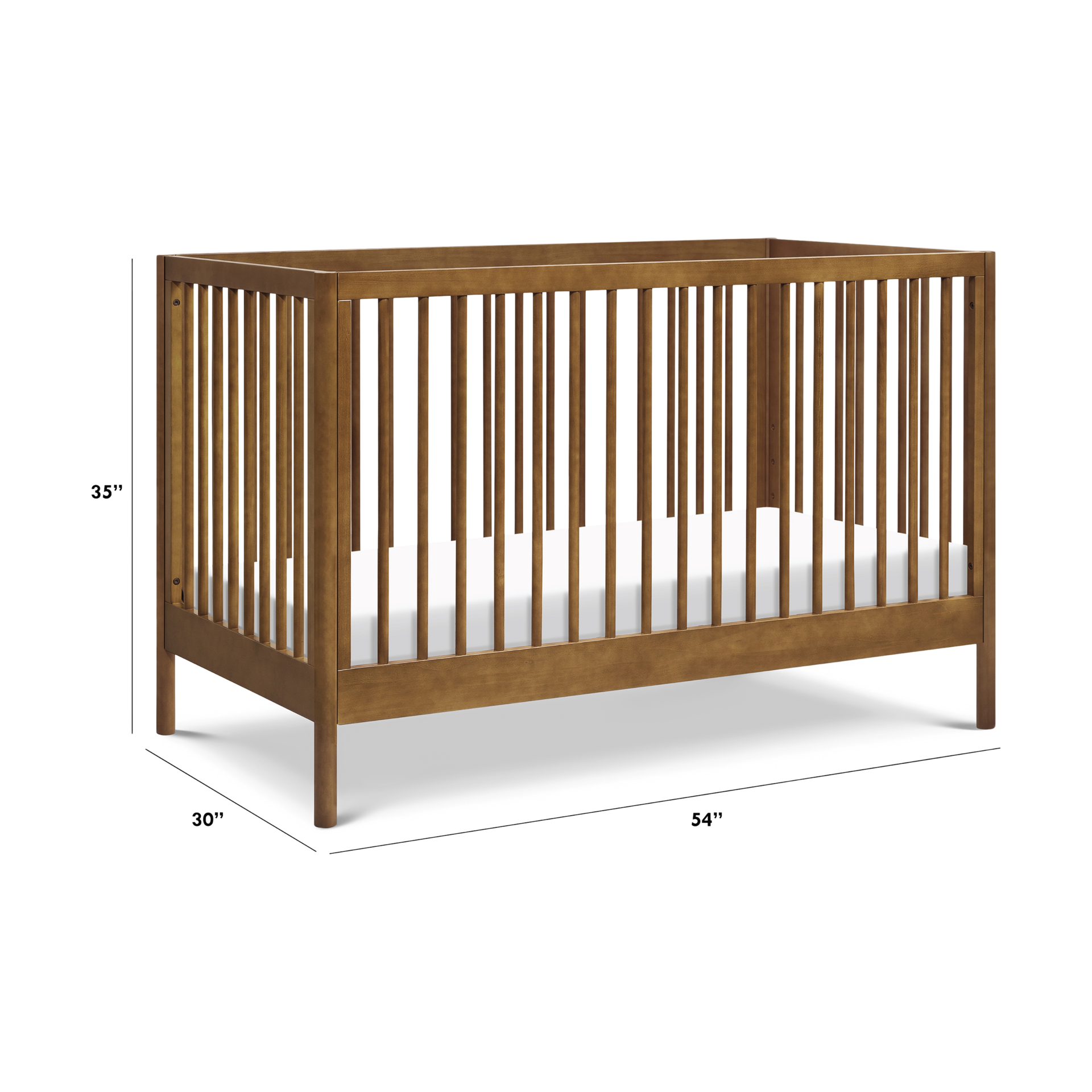 DaVinci Birdie 3-in-1 Convertible Crib - Walnut | Babylist Shop